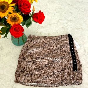 NWT Cheetah mini skirt